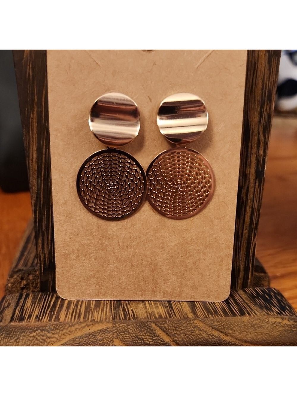 Gold Bohemian Statement Earrings Intricate Patterns